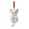 Devon Rex Cat Plush Keychain Charm - Realistic Animal Plush Toy Bag Accessory