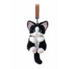 Devon Rex Cat Plush Keychain Charm - Realistic Animal Plush Toy Bag Accessory