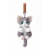 Devon Rex Cat Plush Keychain Charm - Realistic Animal Plush Toy Bag Accessory