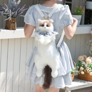 主图-1 Handmade Realistic Ragdoll Cat Backpack