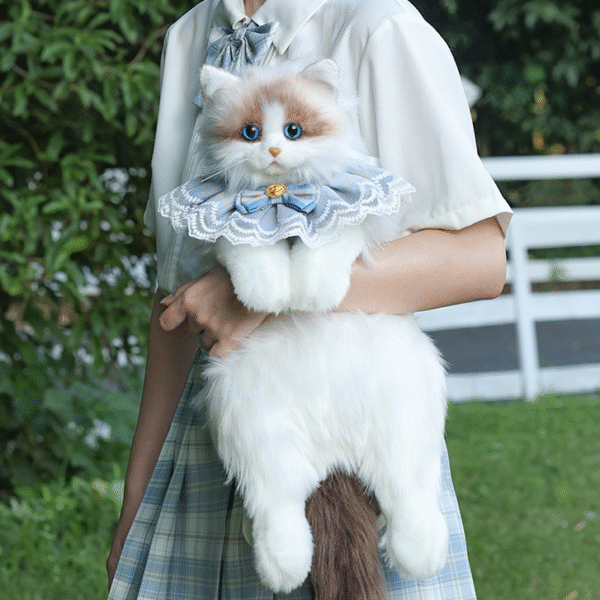 Handmade Realistic Ragdoll Cat Backpack